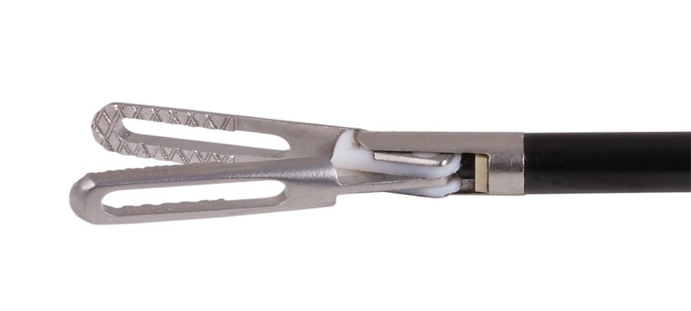 single-use grasping forceps, fenestrated, bipolar, Ø 5 mm, working length 330 mm, non-