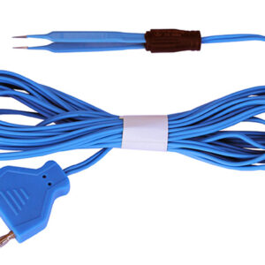 single-use bipolar forceps Mc Pherson, straight, 102 mm, tip 0,5 mm, with 2-pin-connector for international models