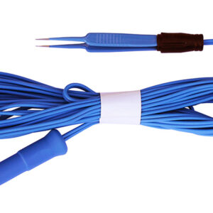 single-use bipolar forceps Jeweler, straight, 115 mm, tip 0,5 mm, with 2-pin-connector for international models